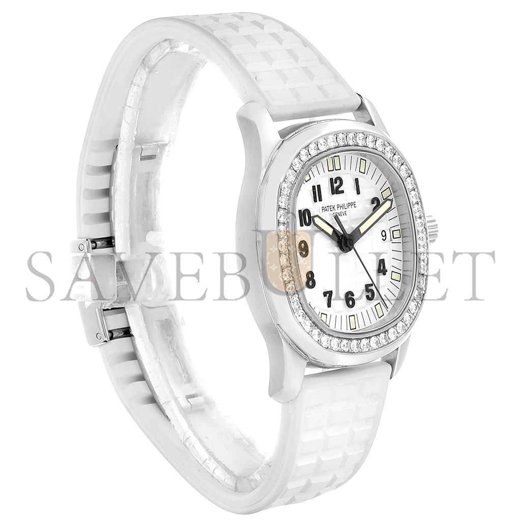 PATEK PHILIPPE AQUANAUT QUARTZ STEEL WHITE DIAL 5067A-011 PATEK PHILIPPE AQUANAUT QUARTZ STEEL WHITE DIAL 5067A-011